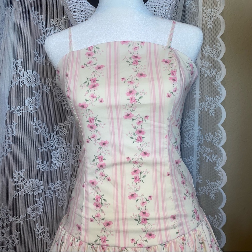 Floral Striped Dress